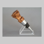 Zebrano and chrome stopper