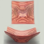 Pau Rosa square bowl