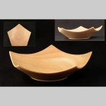 Pentagon bowl in Sycamore
